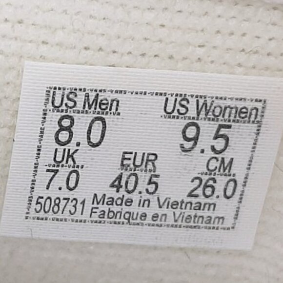 Vans SK8-HI Off White Cream Suede & Canvas High Top Lace Up Sneakers - Picture 10 of 13